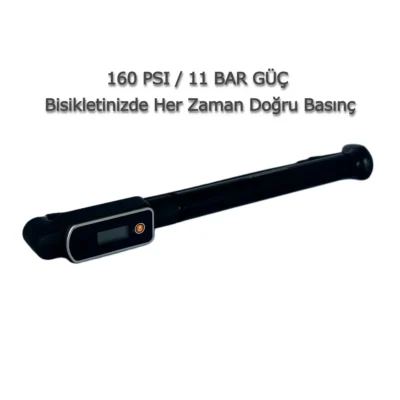 Alternative view of Dijital Ekranlı Bisiklet Pompası – 160 PSI Basınç Göstergeli | BikePro